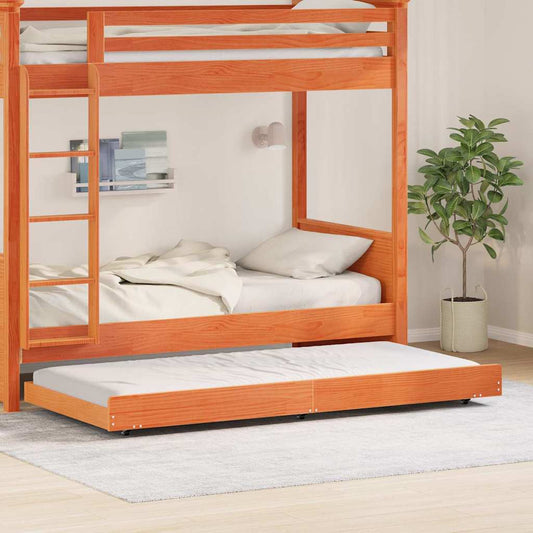 Bed Frame Brown 90 x 200 cm Solid Pine wood