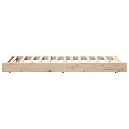 Bed Frame Brown 80 x 200 cm Solid Pine wood
