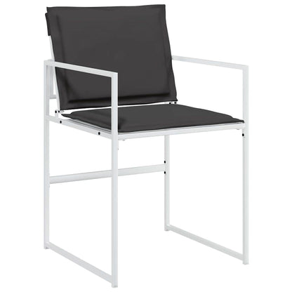 Garden Dining Set Folding Manual 5 pcs White 140 x 70 x 73 cm