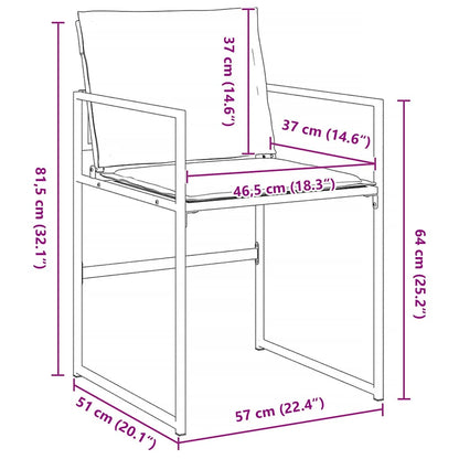 Garden Dining Set Folding Manual 5 pcs White 140 x 70 x 73 cm