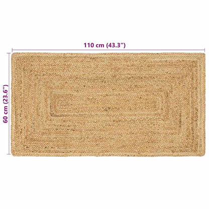 Rug Beige 60 x 110 cm Jute