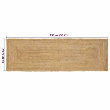 Rug Beige 80 x 250 cm Jute