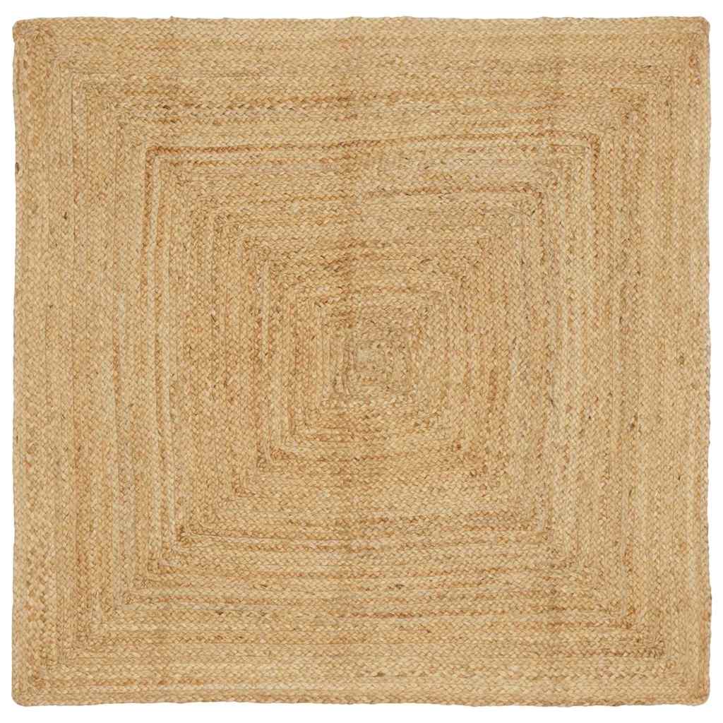 Rug Beige 160 x 160 cm Jute