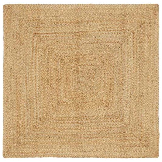 Rug Beige 160 x 160 cm Jute