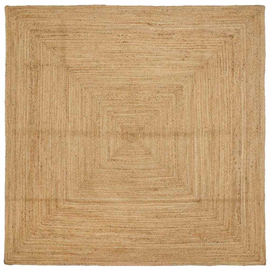 Rug Beige 200 x 200 cm Jute