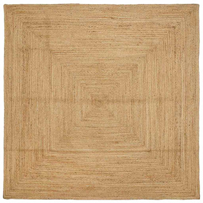 Rug Beige 240 x 240 cm Jute