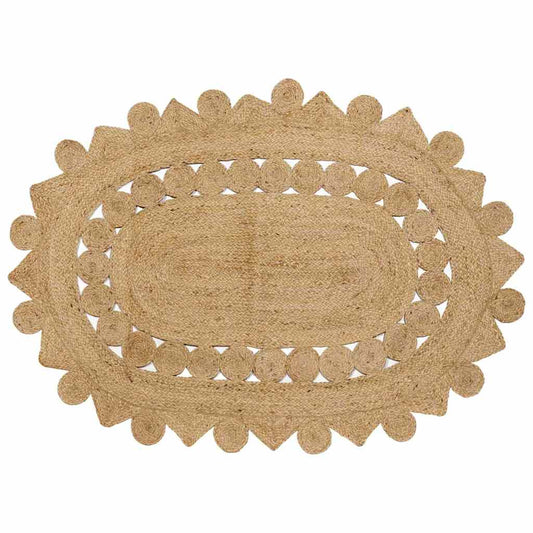 Rug Beige 100 x 152 cm Jute