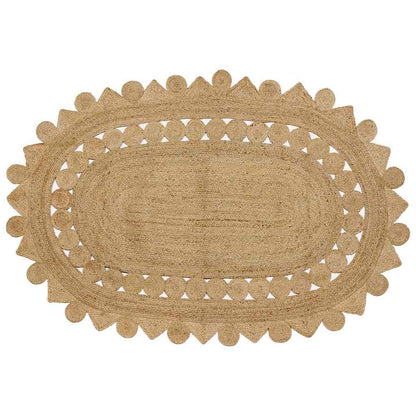 Rug Beige 152 x 245 cm Jute
