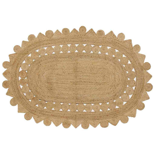 Rug Beige 152 x 245 cm Jute