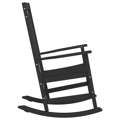 Rocking Chair Black 65 x 84 x 114 cm Polyethylene