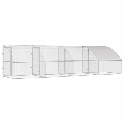 Chicken Cage Silver 800 x 200 x 198.5 cm Galvanised steel