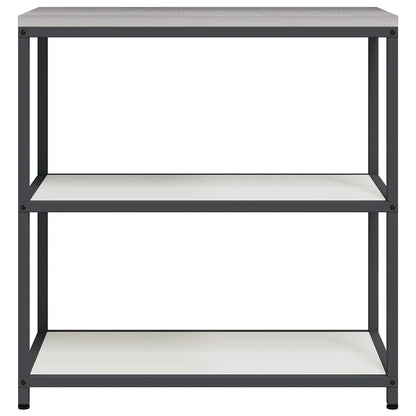 Kitchen Storage Shelf with Shelf with Storage White Steel