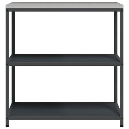Kitchen Storage Shelf with Shelf with Storage Anthracite Steel