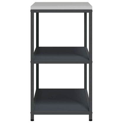 Kitchen Storage Shelf with Shelf with Storage Anthracite Steel