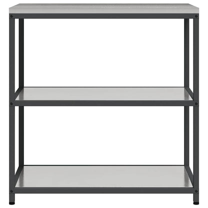 Kitchen Storage Shelf with Shelf Silver Stainless steel