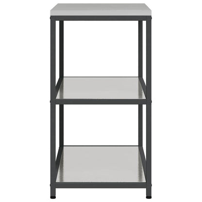 Kitchen Storage Shelf with Shelf Silver Stainless steel