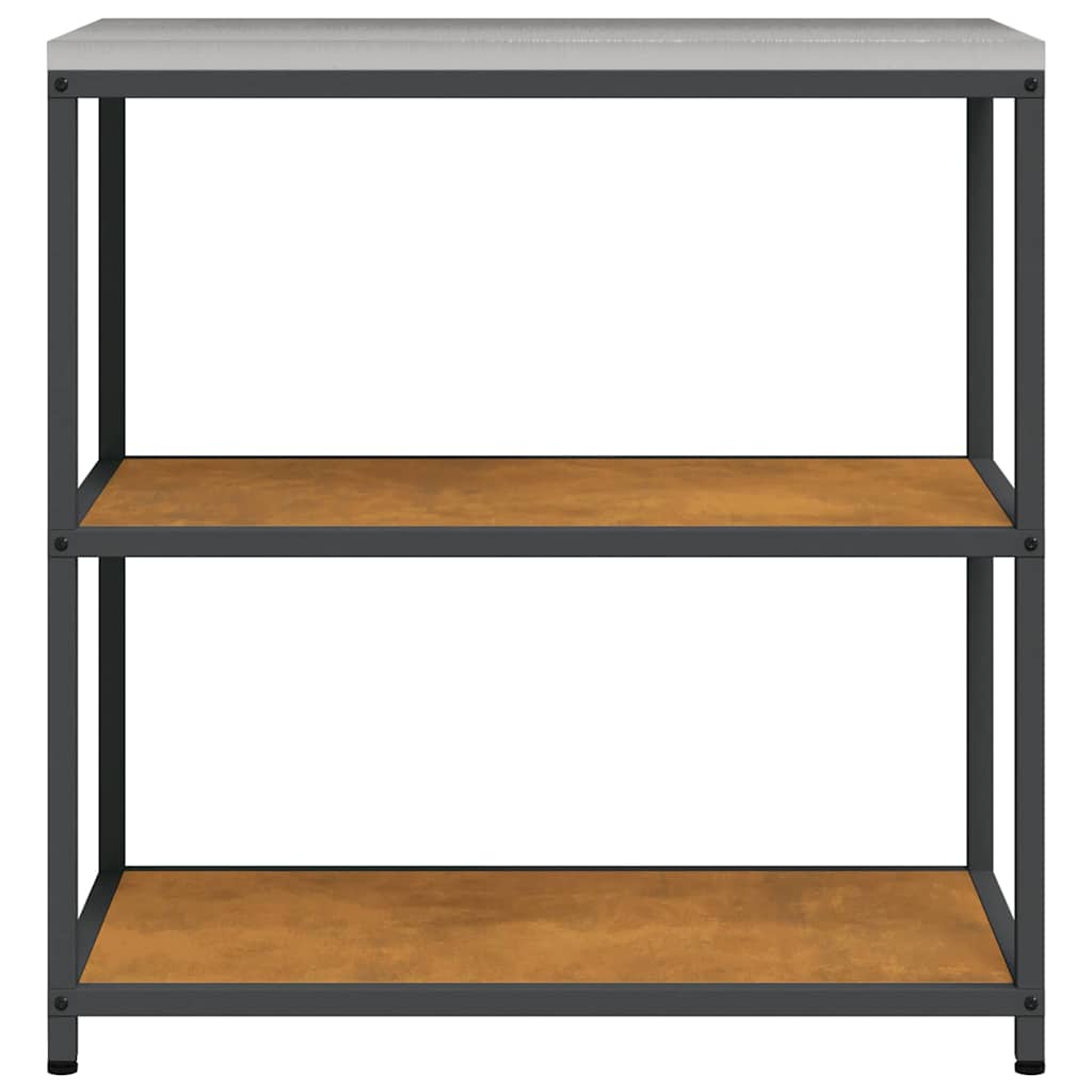 Kitchen Storage Shelf with Shelf Rusty Weathering steel