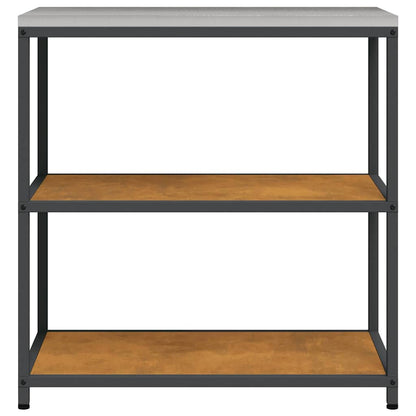 Kitchen Storage Shelf with Shelf Rusty Weathering steel