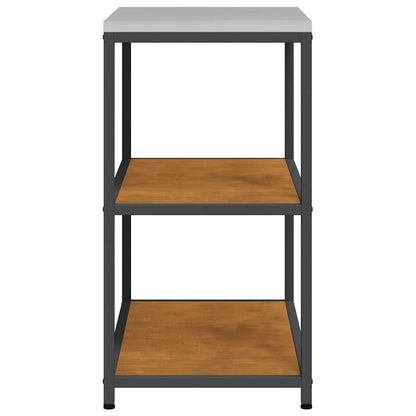 Kitchen Storage Shelf with Shelf Rusty Weathering steel