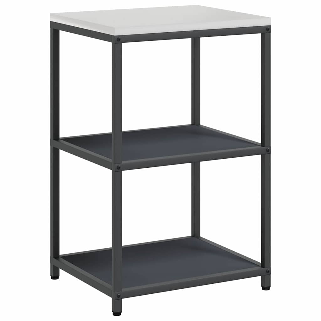Kitchen Storage Shelf with Shelf with Storage Anthracite Steel