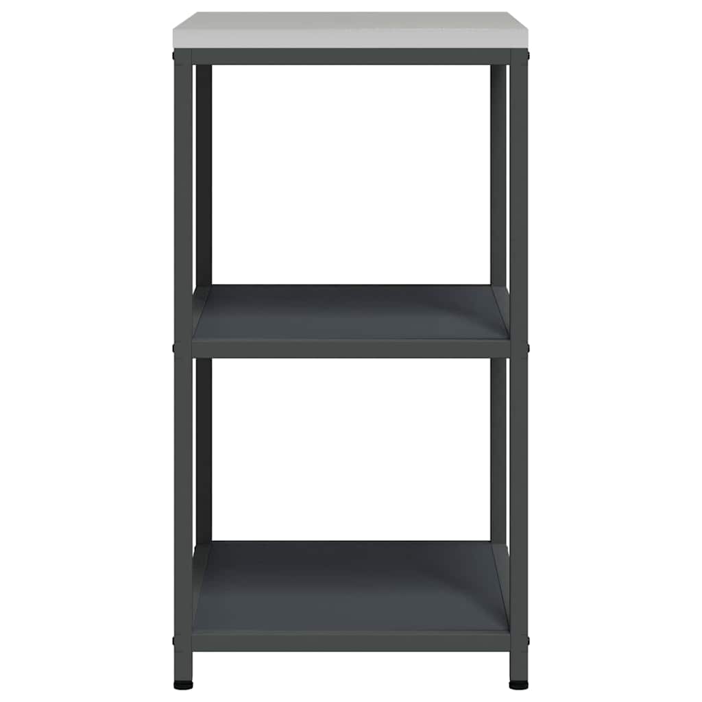 Kitchen Storage Shelf with Shelf with Storage Anthracite Steel