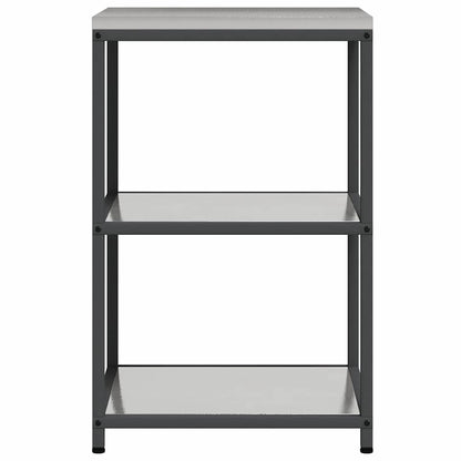 Kitchen Storage Shelf with Shelf Silver Stainless steel