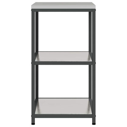 Kitchen Storage Shelf with Shelf Silver Stainless steel