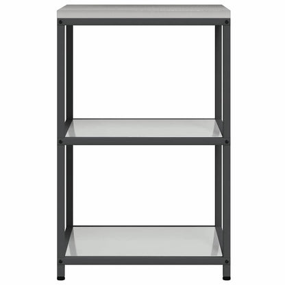 Kitchen Storage Shelf with Shelf Silver Galvanised steel