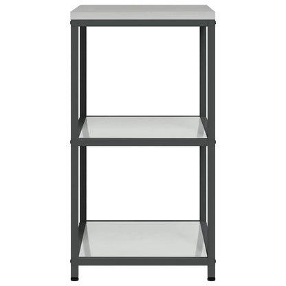 Kitchen Storage Shelf with Shelf Silver Galvanised steel