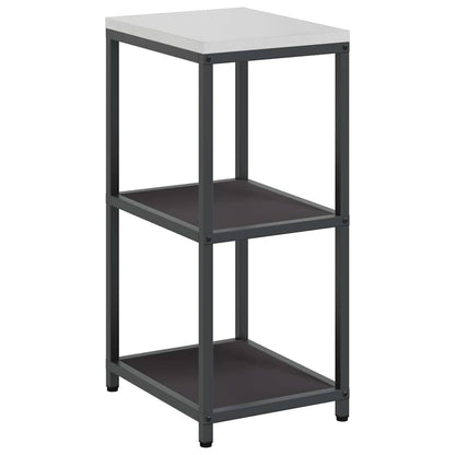 Kitchen Storage Shelf with Shelf with Storage Black Steel