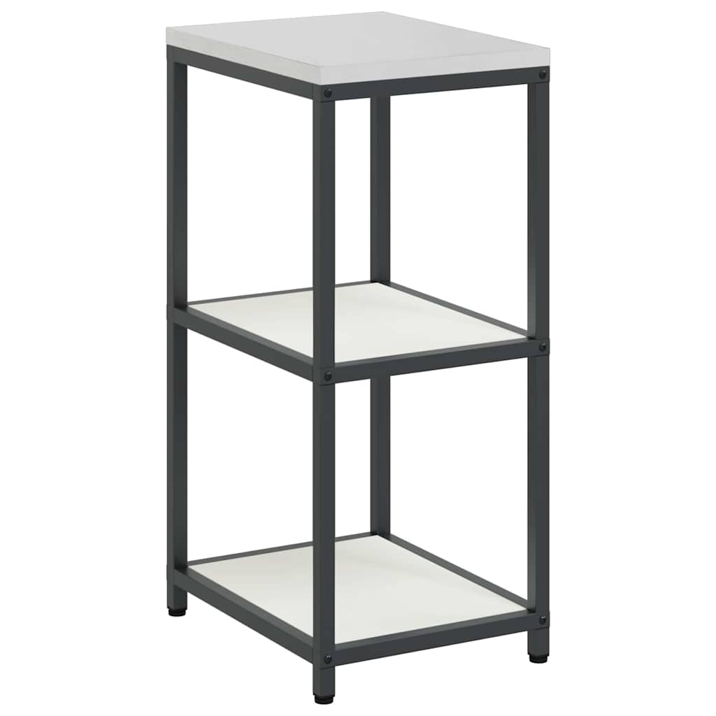 Kitchen Storage Shelf with Shelf with Storage White Steel