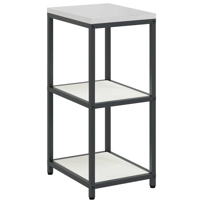 Kitchen Storage Shelf with Shelf with Storage White Steel
