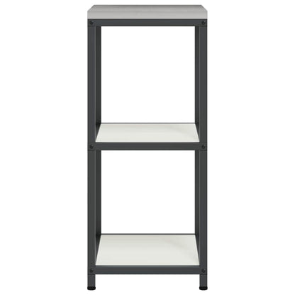 Kitchen Storage Shelf with Shelf with Storage White Steel