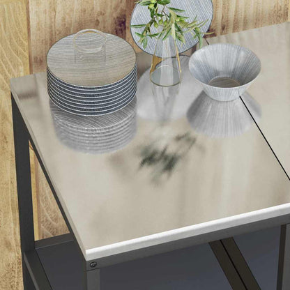 Kitchen Storage Shelf with Shelf with Storage Anthracite Steel