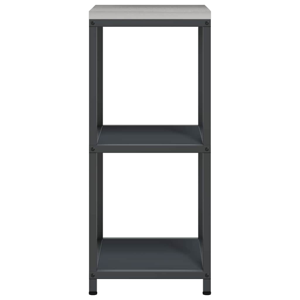 Kitchen Storage Shelf with Shelf with Storage Anthracite Steel