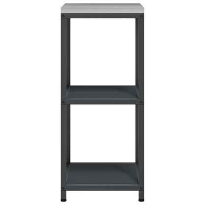 Kitchen Storage Shelf with Shelf with Storage Anthracite Steel