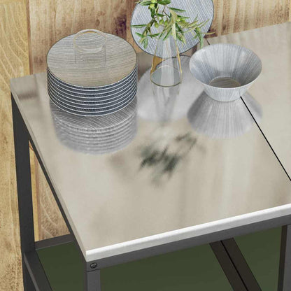 Kitchen Storage Shelf with Shelf with Storage Olive green Steel