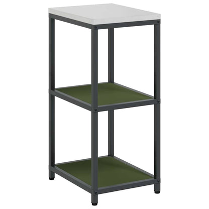 Kitchen Storage Shelf with Shelf with Storage Olive green Steel