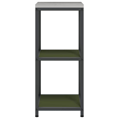 Kitchen Storage Shelf with Shelf with Storage Olive green Steel