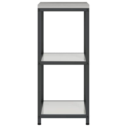 Kitchen Storage Shelf with Shelf Silver Galvanised steel