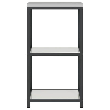 Kitchen Storage Shelf with Shelf Silver Galvanised steel