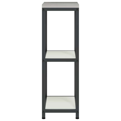 Kitchen Storage Shelf with Shelf with Storage White Steel