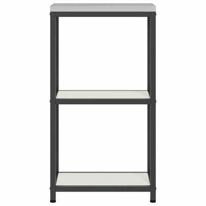 Kitchen Storage Shelf with Shelf with Storage White Steel