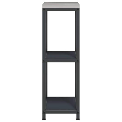 Kitchen Storage Shelf with Shelf with Storage Anthracite Steel