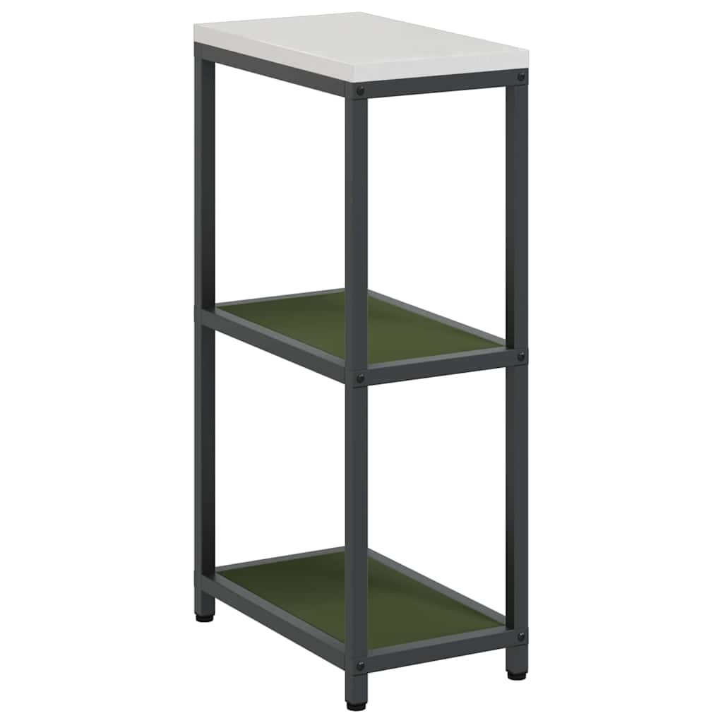 Kitchen Storage Shelf with Shelf with Storage Olive green Steel