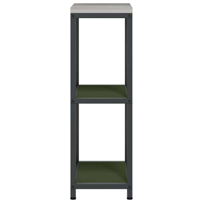 Kitchen Storage Shelf with Shelf with Storage Olive green Steel