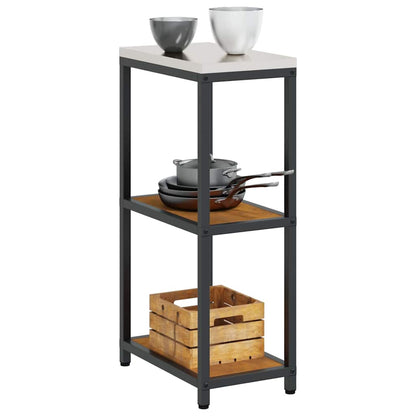Kitchen Storage Shelf with Shelf Rusty Weathering steel