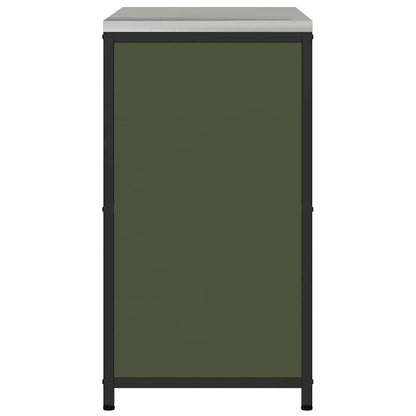 Kitchen Storage Cabinet with Shelf with Door Olive green Steel