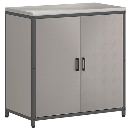 Kitchen Storage Cabinet with Shelf Rusty Weathering steel