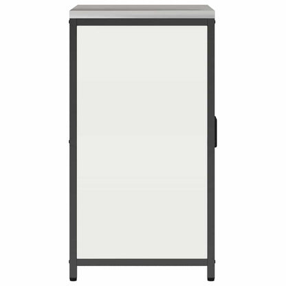 Kitchen Storage Cabinet with Shelf with Storage White Steel